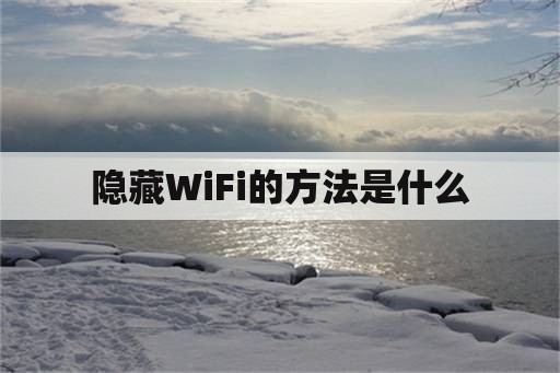992tv最新入口app下载安装 隐藏WiFi的方法是什么